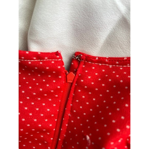 Vintage Rare 60s Jumpsuit Romper Zip Up Womens Red & White Wide Leg One Piece XS - Picture 11 of 11